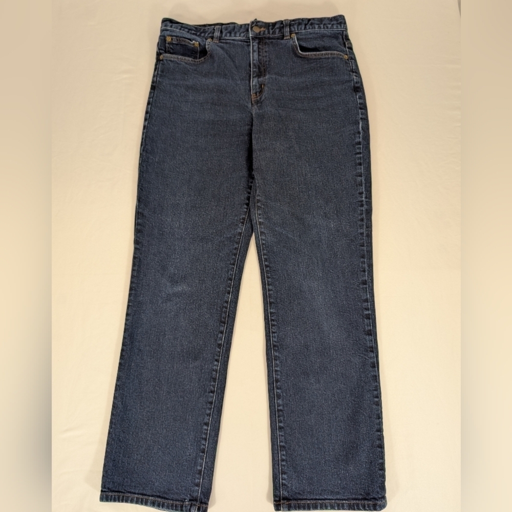 Ralph Lauren Lauren Jeans Co. Women's Classic Straight High Rise Jeans Size 14